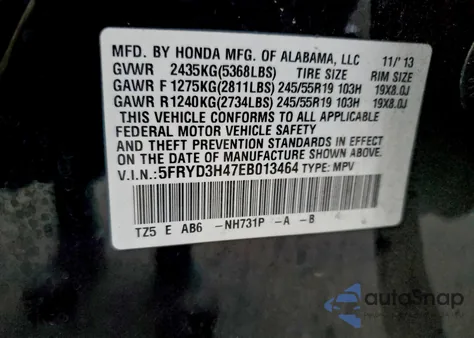 2014 Acura Mdx Technology z USA, uszkodzony, nr VIN 5FRYD3H47EB013464